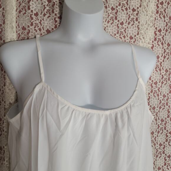 NWT Faded Glory white tank top size xl - Picture 2 of 7
